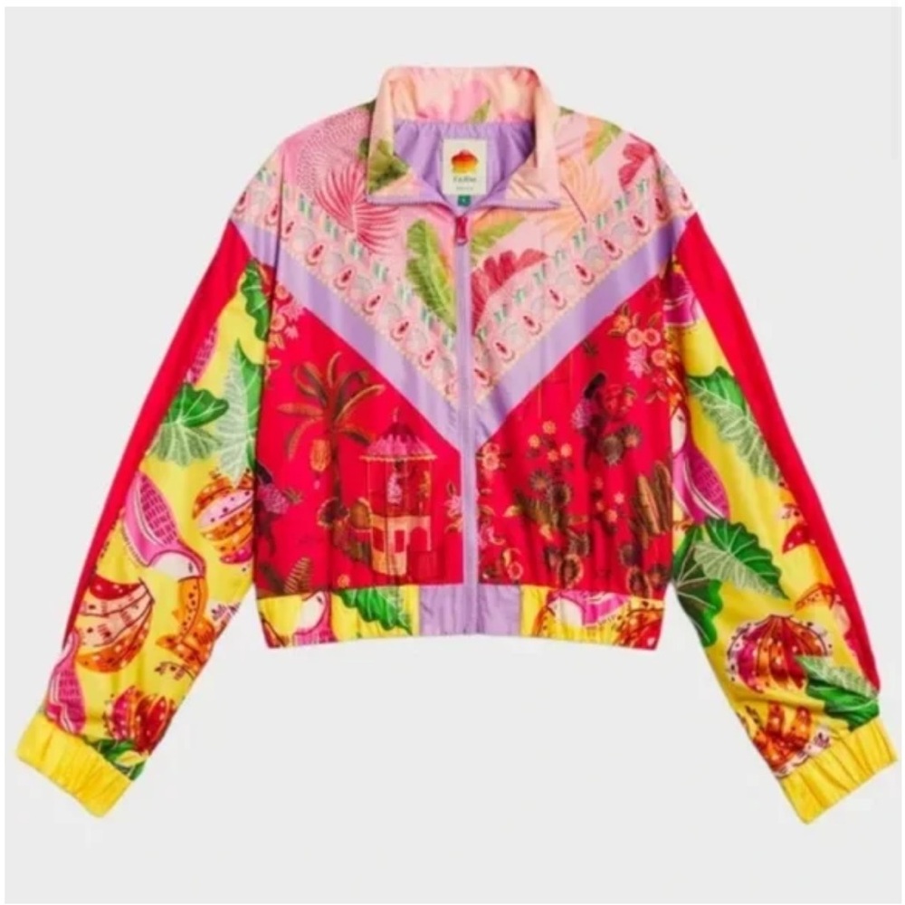 FARM Rio Mixed Scarves Windbreaker Jacket